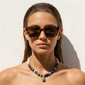 Gemstone beads and jade vial on a Sunbleached Bandana **Choose Your Water Source**