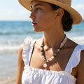 Gemstone beads and vial on a Sunbleached Bandana **Choose Your Water Source**